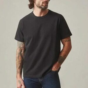 NEW American Giant Mens Everest Tee Black T-Shirt Medium Made in USA Heavyweight